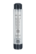 Square-Body Inline Flow Meter – 10–100 GPM / 50–350 LPM, 1.5″ FNPT
