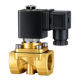 2/2-Way Brass Solenoid Valve – 1″, 110V, Normally Closed