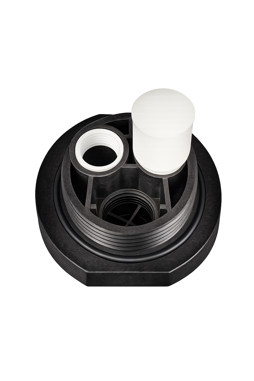 DI Head 4.5 Buttress | 1″ In x 1″ Out x 1-3/4″ Fill Port | Top Distributor