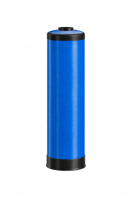 12″ x 36″ Blue DI Tank – 4.5″ Threaded Opening (BTRS), Rubber Base & Bumper