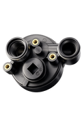 DI Head 2.5″ NPSM | 3/4″ In x 3/” Out with 3/4″ Plug