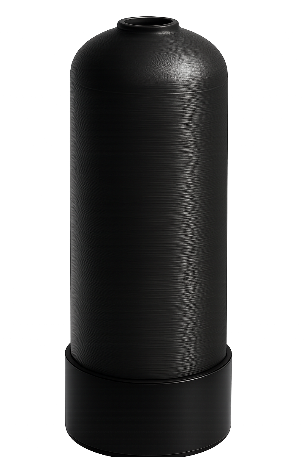 8 x 35 Black Mineral Tank – 2.5″ Top Opening with Base