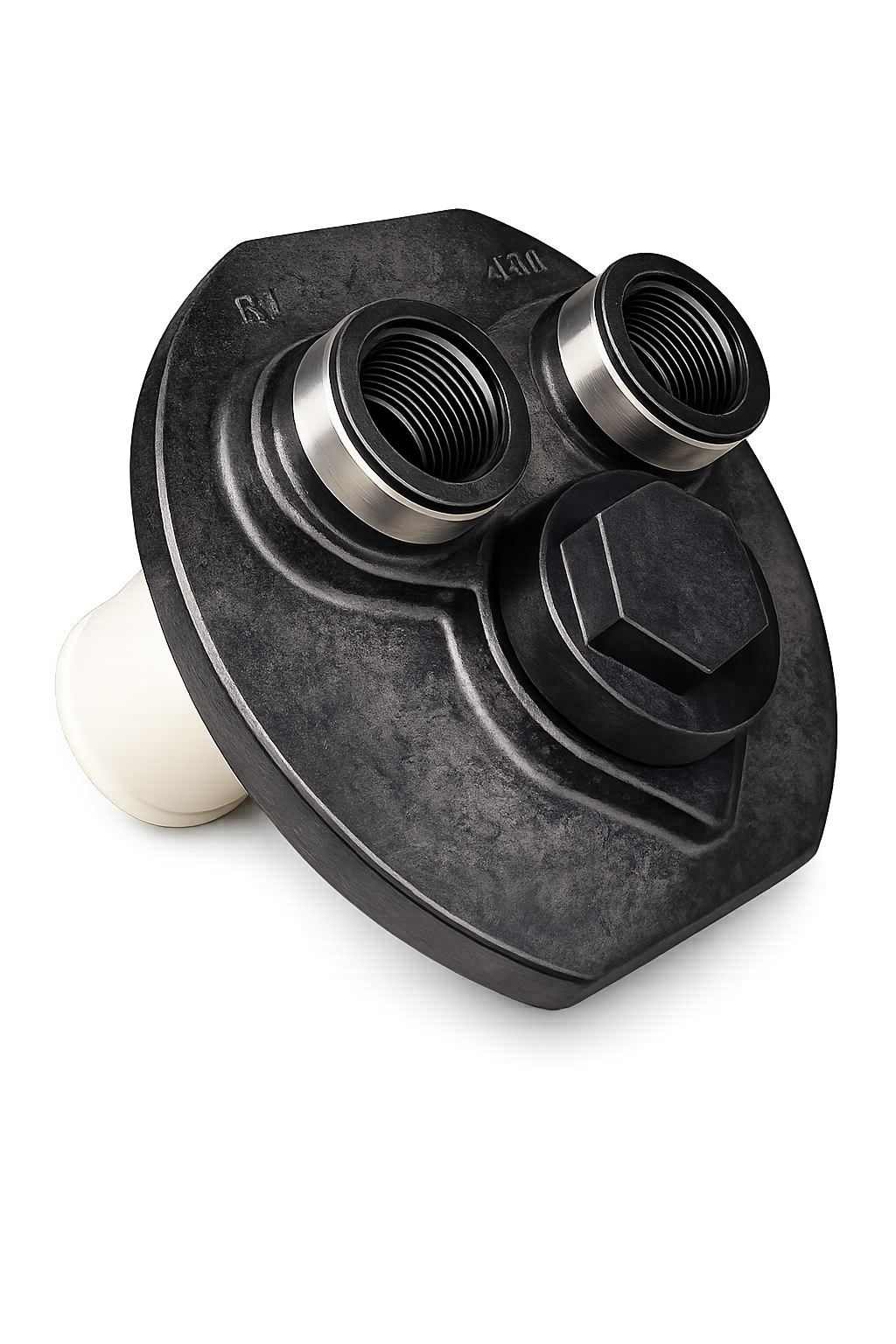 DI Head 4.5 Buttress | 1″ In x 1″ Out x 1-3/4″ Fill Port | Top Distributor