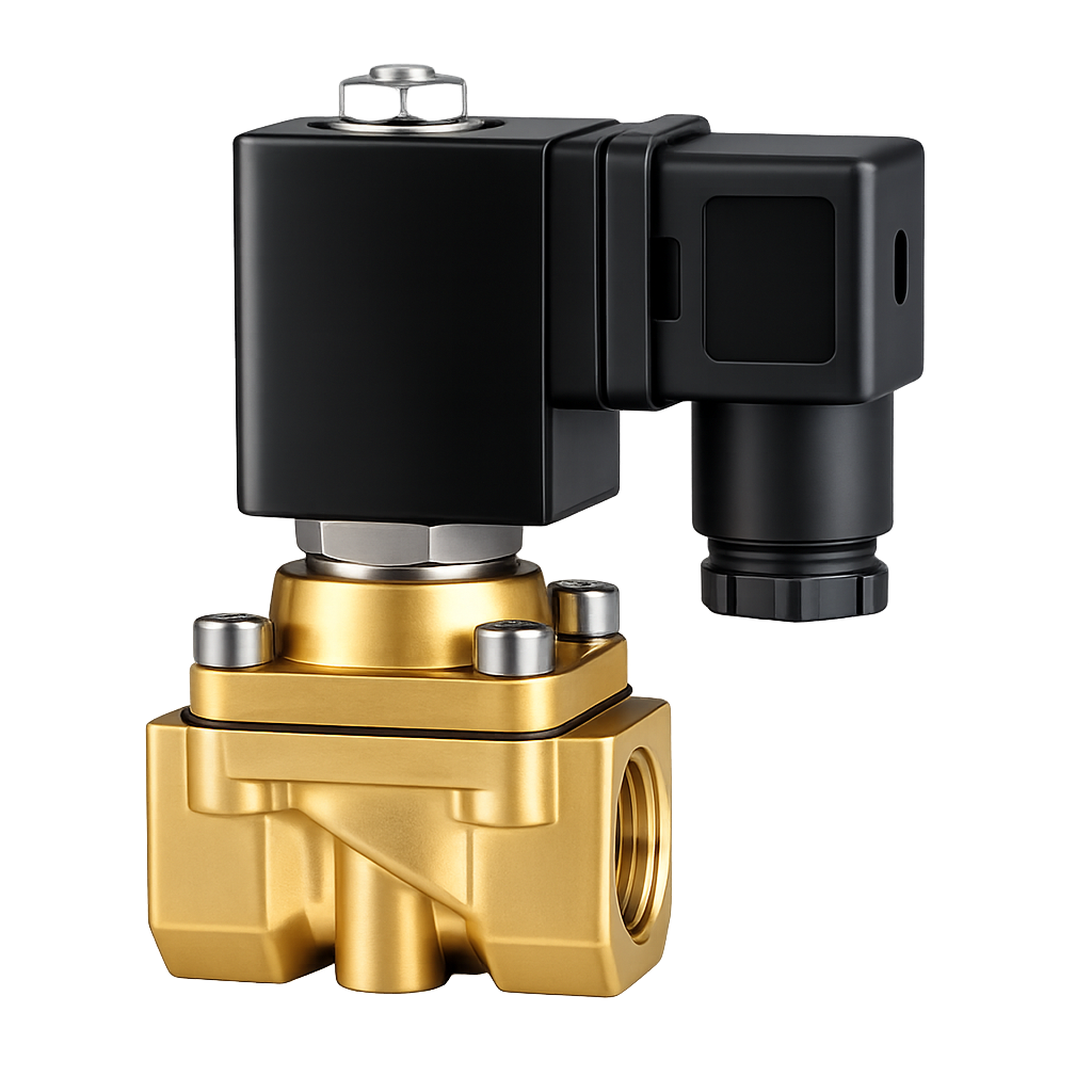2/2-Way Brass Solenoid Valve – 3/4″, 220V, Normally Closed