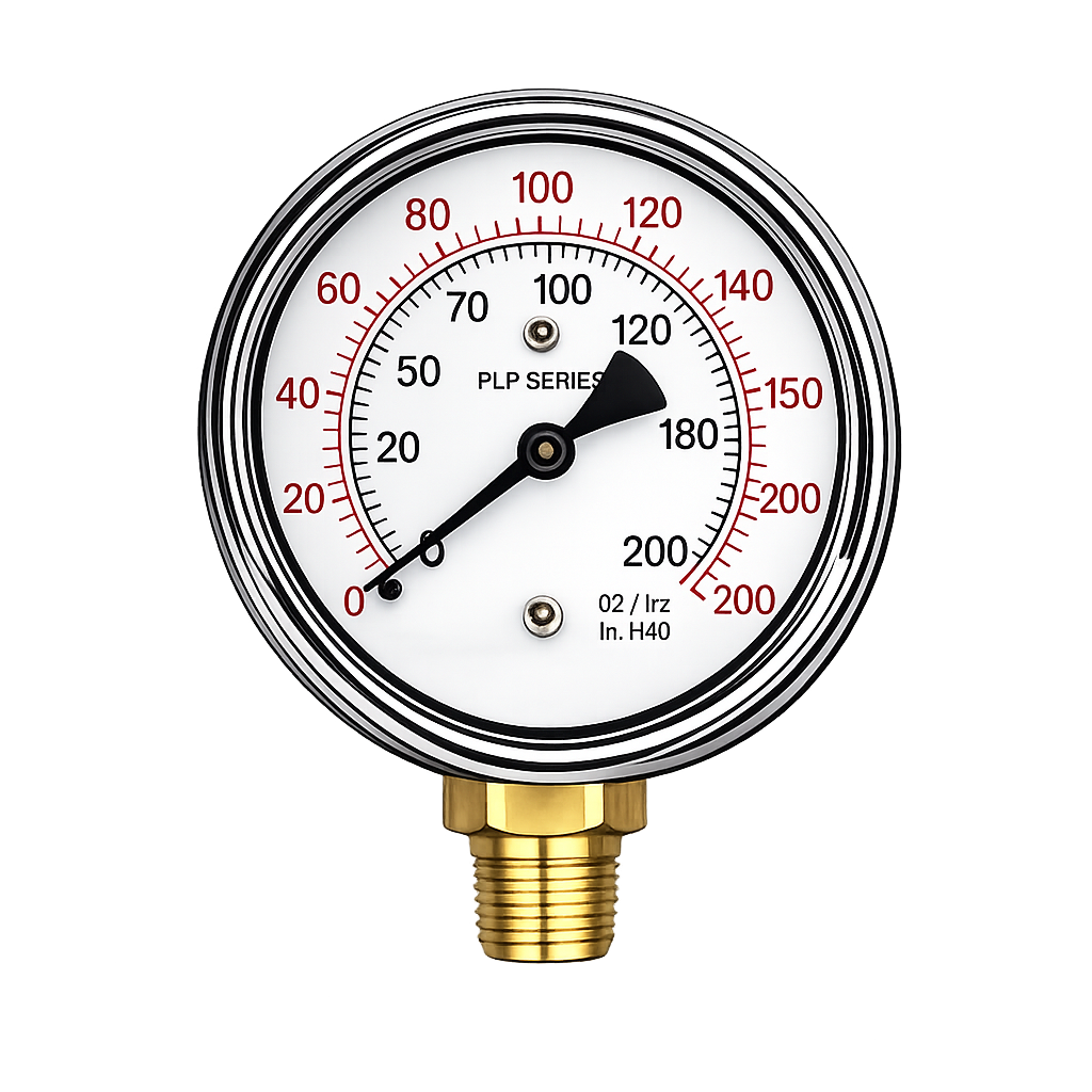 Water Filtration Pressure Gauge – 0–200 PSI Side Mount