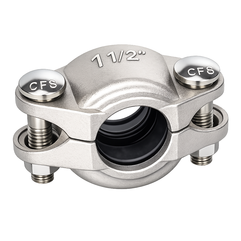 1.5″ Stainless Steel Pipe Coupling | 350PSI
