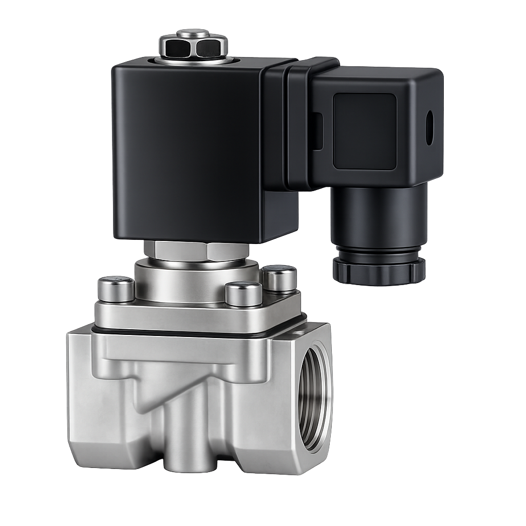 2/2 Way Solenoid Valve 1″ SST | 24V AC Normally Closed