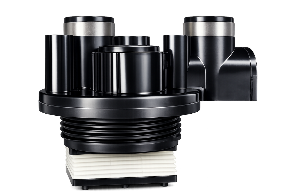 DI Head 2.5″ NPSM | 3/4″ In x 3/” Out with 3/4″ Plug