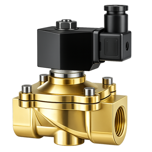 2/2 Way Solenoid Valve 1-1/2″ Brass | 220V Normally Closed